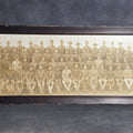Lot 041 - Antique Framed Panoramic Photograph of World War I Soldiers in Campaign Hats, the Marble Studio, Gardner, Massachusetts, 23-3/4" W x 9-1/2" H