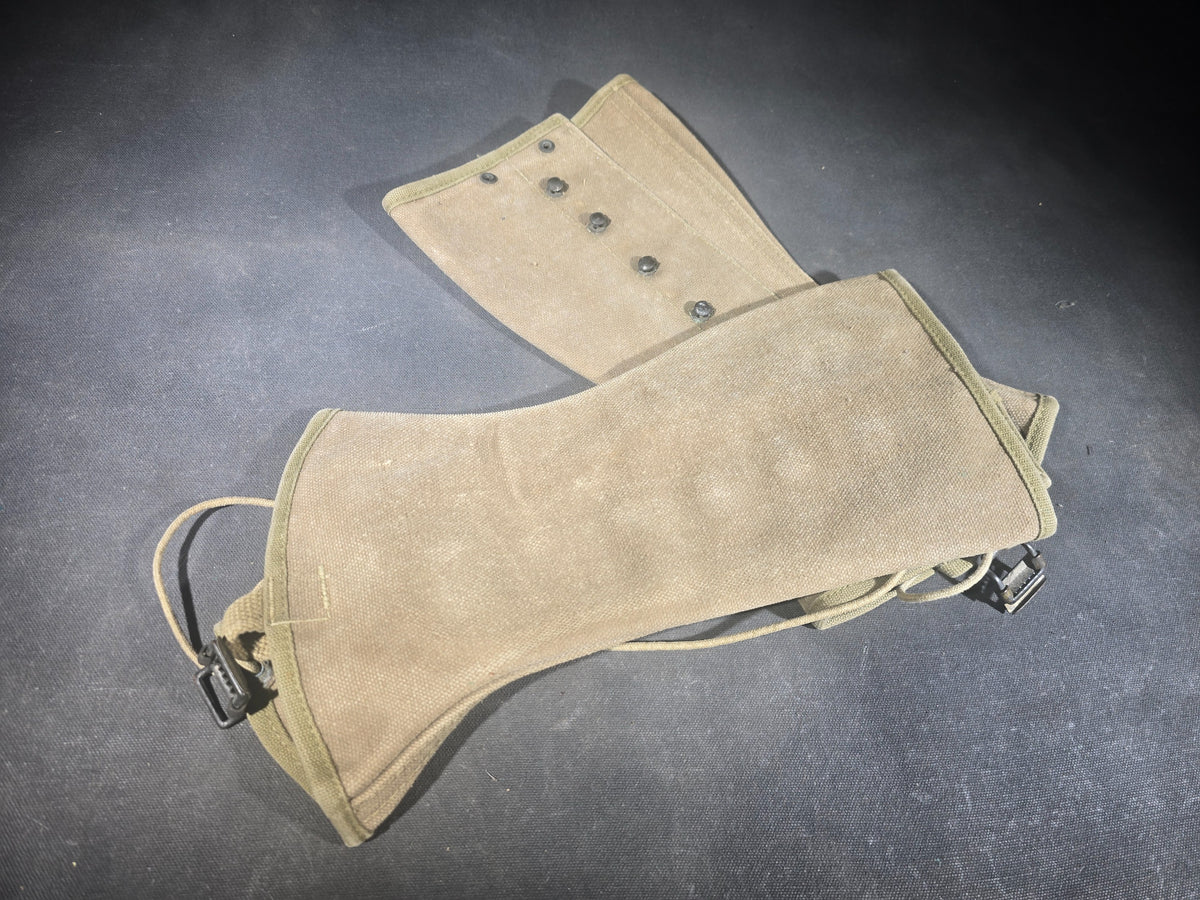 Pair of Vintage U.S. Military M-1938 Canvas Leggings, Circa 1942