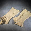 Lot 051 - Pair of Vintage U.S. Military M-1938 Canvas Leggings, Circa 1942, Ink-Marked "Hughes, W. H.", 13" L
