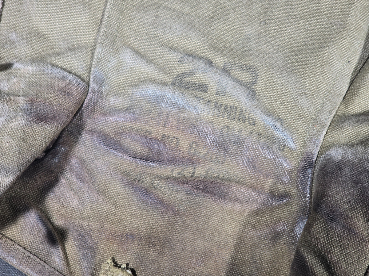 Pair of Vintage U.S. Military M-1938 Canvas Leggings, Circa 1942, Ink-Marked "Hughes, W. H."