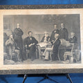 Lot 034 - Antique Framed Engraving Print, "First Reading of the Emancipation Proclamation Before the Cabinet," Painted by F.B. Carpenter, Engraved by A.H. Ritchie, 39-1/2" W x 29" H