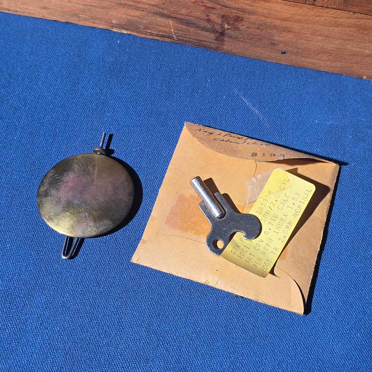 Antique Oak Cabinet Clock with Pendulum and Key, Manufactured by The E. Ingraham Co.