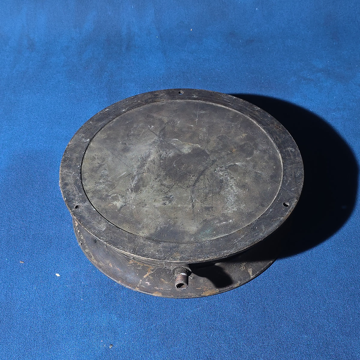 Antique Industrial Pressure Gauge, The Bigelow Co., New Haven, Connecticut, Manufactured by Star Brass Mfg. Co., Boston, Massachusetts