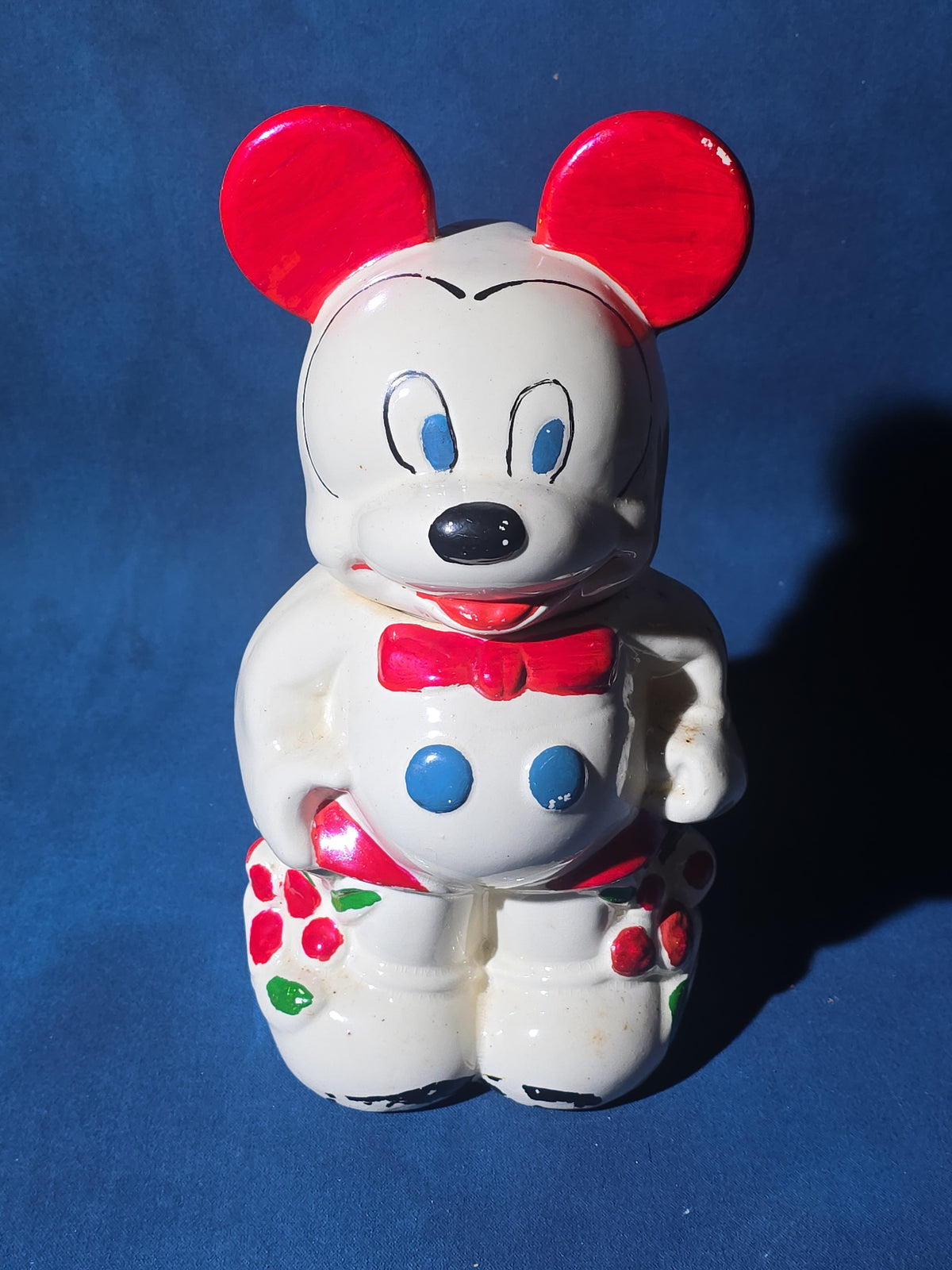 Vintage Mickey and Minnie Mouse "Turnabout" Cookie Jar