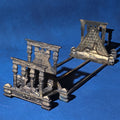 Lot 181 - Antique Egyptian Revival Brass Expandable Book Rack, 17-1/2" L