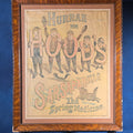 Lot 005 - Antique Framed "Hurrah for Hood's Sarsaparilla the Spring Medicine" Advertising Broadside, 20-7/8" W x 25-5/8" H