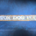Lot 006 - Vintage Hand-Painted Wooden "Milton Dog Pound" Sign, 84" L