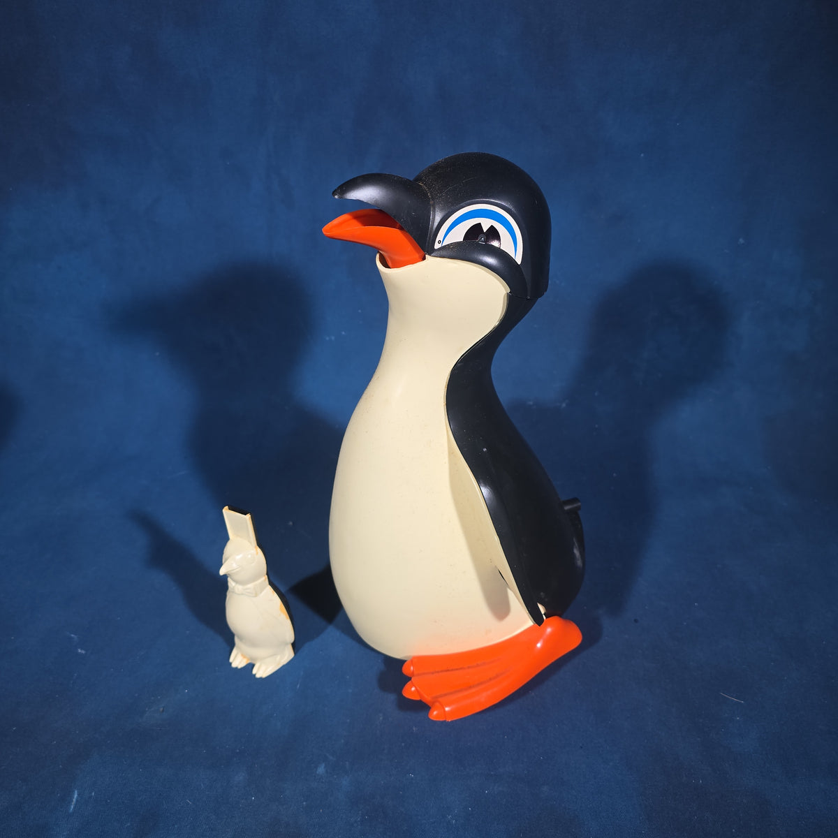Vintage Remco "Tricky Peter Penguin" Battery-Operated Whistle-Activated Toy in Original Box with Instructions, 1969