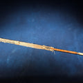 Lot 030 - Antique Carved Ivory-Handled Parasol with Lion Figural Carving, Missing Fabric, 39-1/4" L