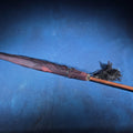 Lot 031 - Antique Parasol with Carved Twisted Wood Handle and Black Tassel, 35" L