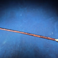 Lot 027 - Antique Walking Cane with Carved Ivory Handle and Metal Collar, 32-1/2" L