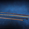 Lot 065 - Grouping of Four Antique Walking Canes Including Bamboo Cane with Hammered Metal Knob Handle and Engraved Monogram, Burl Wood Cane, and Leather-Wrapped Cane