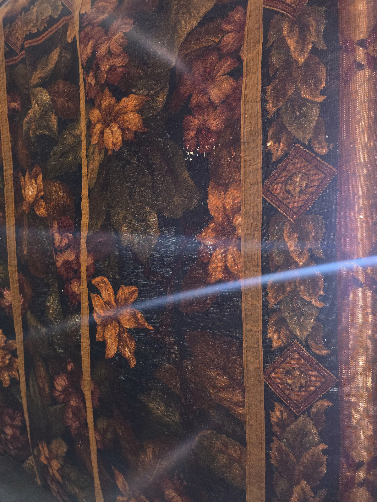 Antique Large Floral Needlepoint Carpet