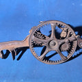 Lot 133 - Antique Cast Iron Apple Peeler with Wooden Handle, 11-1/4" L