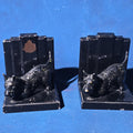 Lot 185 - Pair of Vintage Cast Iron Scottie Dog Bookends, 4" H each