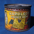 Lot 099 - Antique Napoleon Honey Dew Bright Chewing Tobacco Tin Lithograph Canister, Manufactured by W.C. Macdonald, Montreal, 4-3/8" H