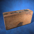 Lot 197 - Antique Oak Ammunition Box with Finger-Jointed Construction, Missing Handle, 15-1/8" L