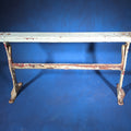 Lot 134 - Antique Cast Iron Paper Roll Cutter with Wood Dowel and Tearing Bar, 22-3/8" L