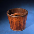 Lot 144 - Antique Wooden Bucket with Interior Handle and Metal Strapping, 9-3/4" H