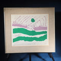 Lot 054 - Vintage Framed Signed Screenprint, "Eventide at Fife" By Alice Hoyt Palmer, Numbered 28/40, 20-1/2" W x 18-1/2" H
