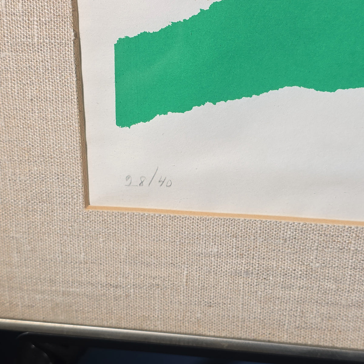 Vintage Framed Signed Screenprint, "Eventide at Fife" by Alice Hoyt Palmer, Numbered 28/40