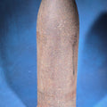 Lot 088 - Antique Iron Artillery Projectile with Removable Fuze Plug, 20" H