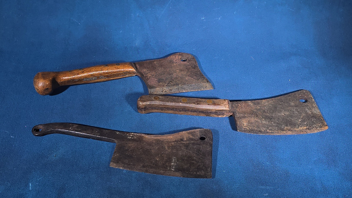 Trio of Antique Meat Cleavers