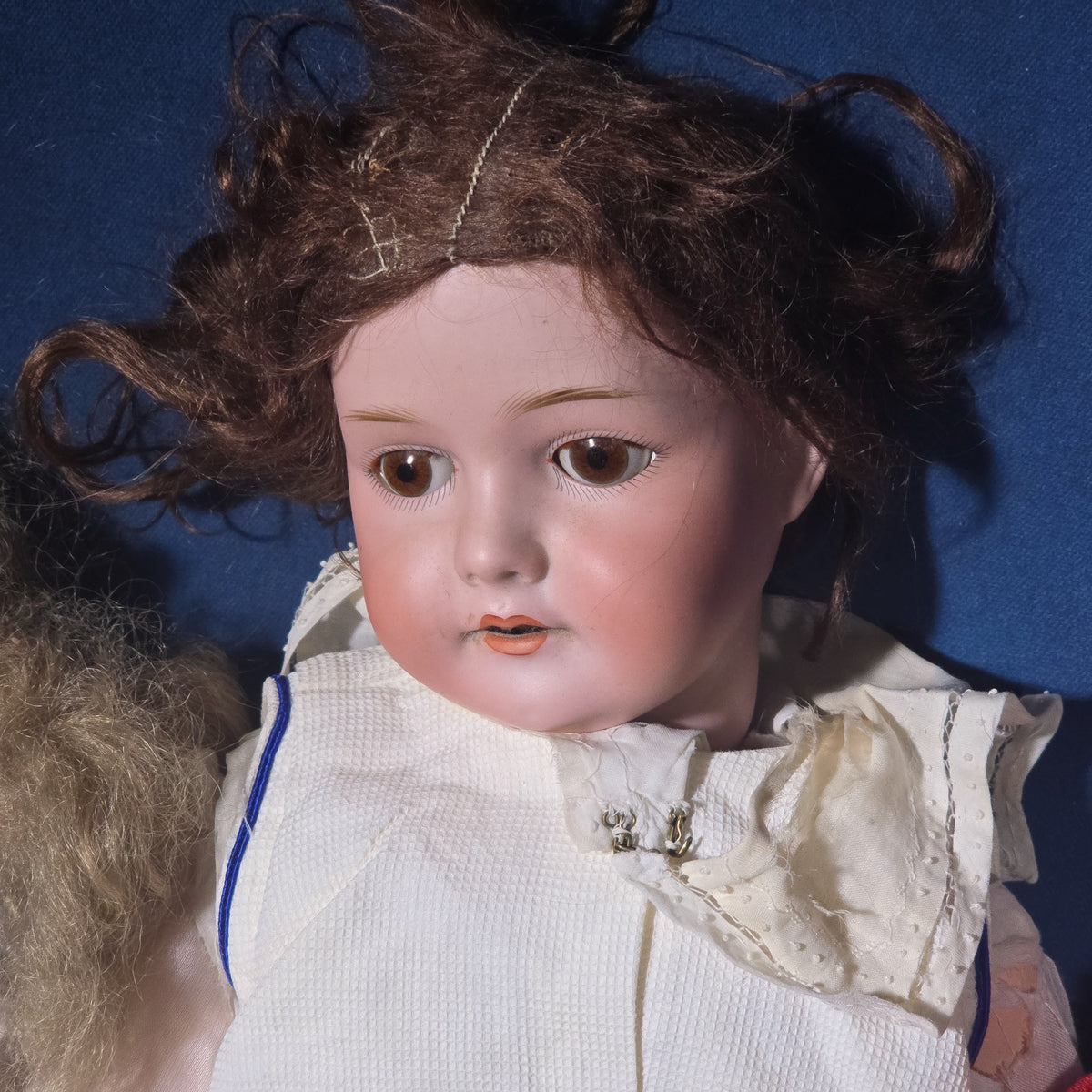 Grouping of Four Antique German Bisque Head and China Head Dolls