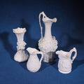 Lot 162 - Grouping of Four Antique Parian Ware Pitchers and Vases