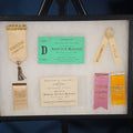 Lot 085 - Antique G.A.R. Ribbons and Ephemera from the 1887 Dedication of the Equestrian Statue of Major General Ambrose E. Burnside, Providence, Rhode Island, in Riker Case