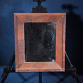 Lot 206 - Antique Mirror in Wood Frame, 12" W x 14-1/4" H