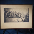 Lot 058 - Vintage Framed Etching Print of a Courtroom Jury Scene, Signed S. Van Abbe, Numbered 38/60, 23-1/2" W x 17-3/4" H