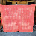 Lot 081 - Vintage Red and White Woven Wool Coverlet, 78" W x 65" H