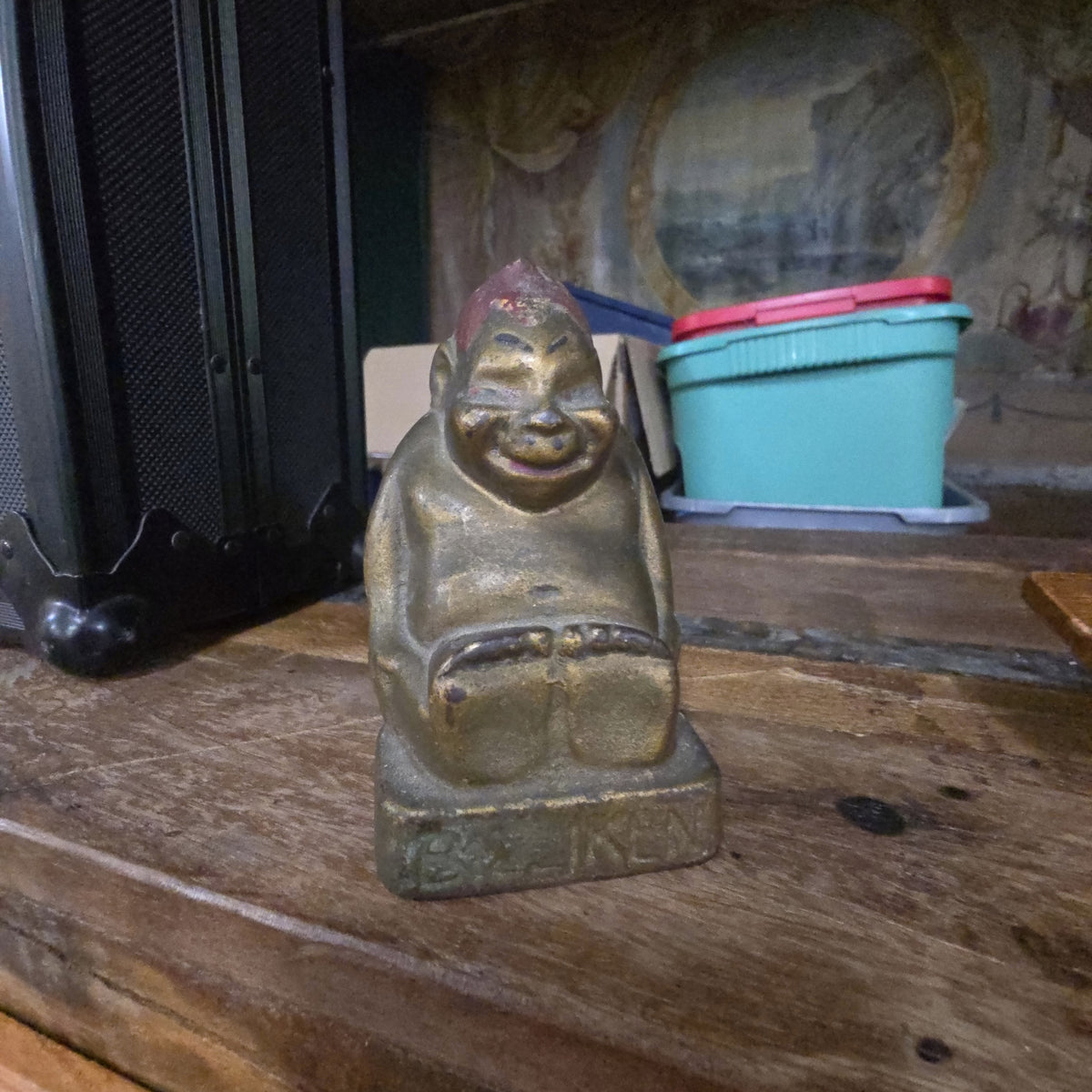 Billiken cast iron bank