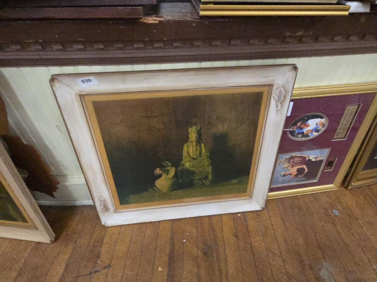 large framed Asian print