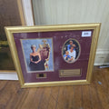 Lot 031 - Commemorative Princess Diana Assemblage with Photos and Swatch of Purported Personally Worn Dress