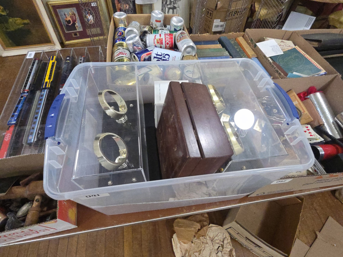 tub of baseball displays