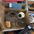 Lot 051 - Box Lot with Wire Mouse Traps, King Arthur Flour Advertisement, and More