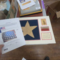 Lot 062 - Framed Star from 34 Star US Flag with Certificate of Authenticity