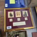 Lot 068 - Assemblage with Reprinted Photographs of Abraham and Mary Todd Lincoln with Collectibles Related to the Assassination