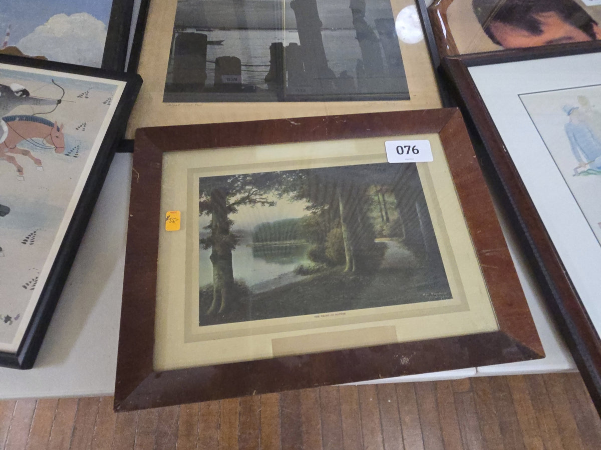 print of forest scene titled the heart of nature