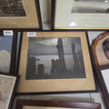 Lot 077 - Framed Photo Titled Night Must Fall by John W Gregory, Glass is Cracked