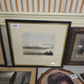 Lot 079 - Antique Framed Print of Mentz, from the Influx of the Maine Into the Rhine