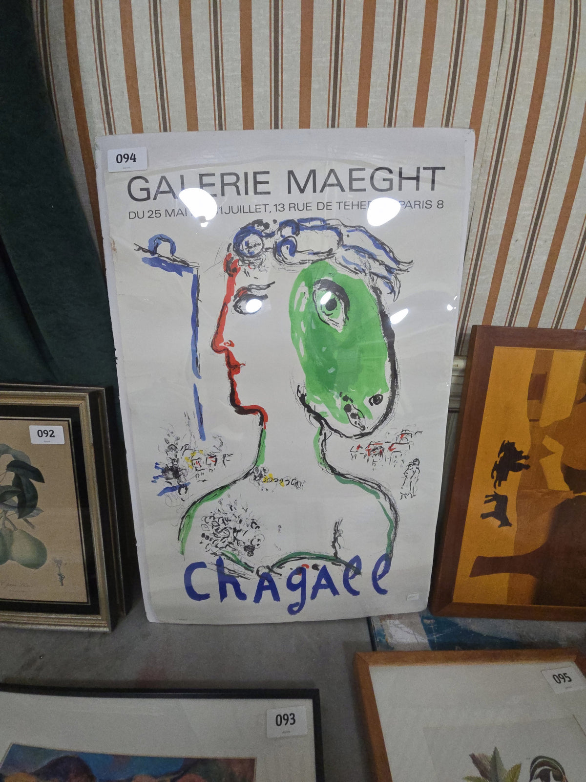 vintage Chagall Gallery poster