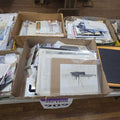 Lot 106 - Box Lot of Miscellaneous Ephemera Including Harper's Weekly, Photographs, Newspapers, Stamps and More