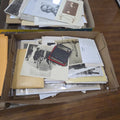 Lot 108 - Box Lot of Miscellaneous Ephemera Including Postcards, Slides, Scientific American, and More