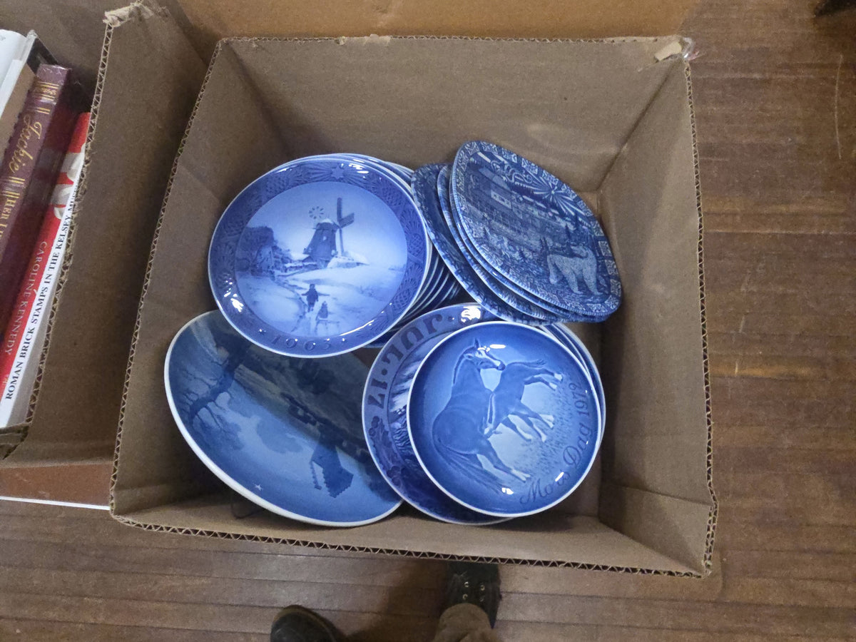box lot of commemorative China by Royal copenhagen, Denmark