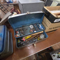 Lot 139 - Blue Metal Toolbox with Contents