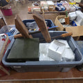 Lot 141 - Binalat with New Old Stock Boxes of String, Metal Toolbox, and Wooden Clamp