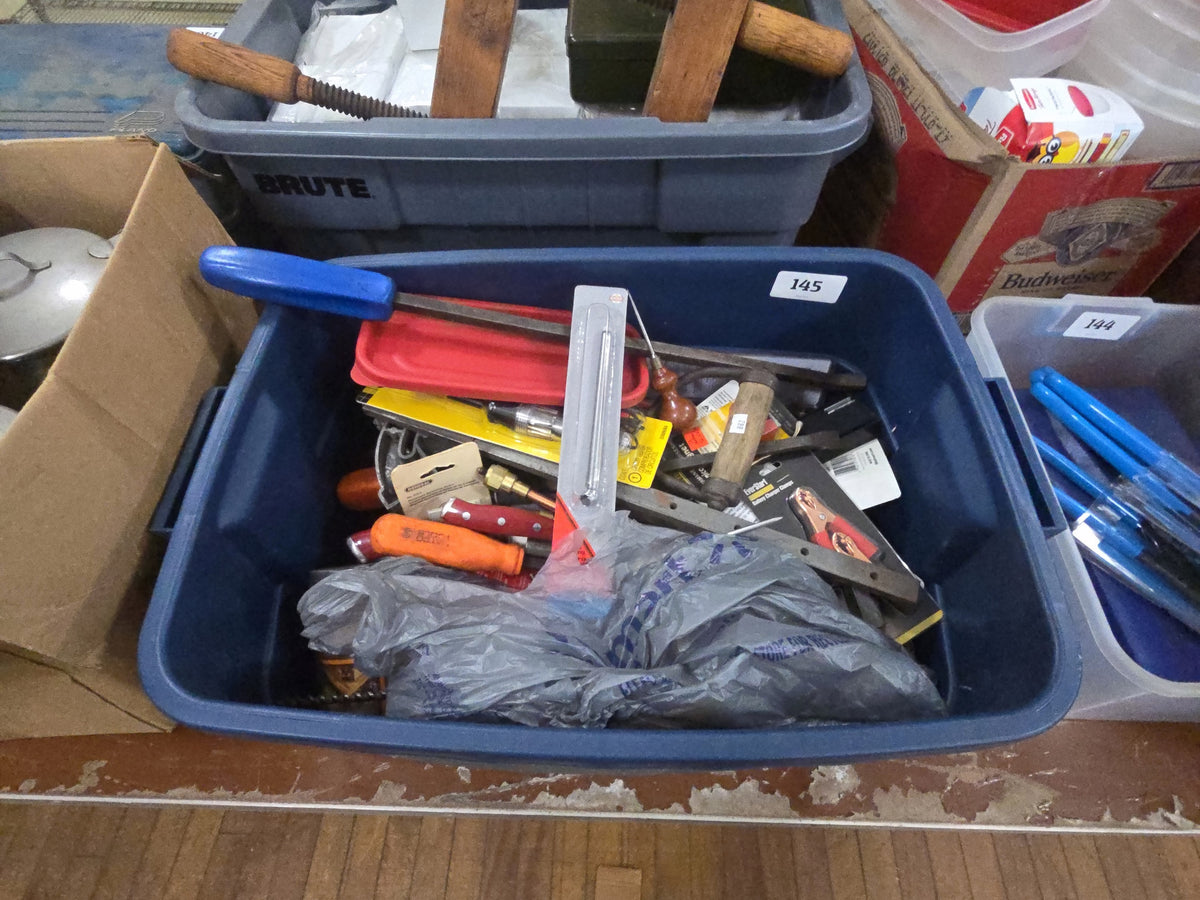 box lot of miscellaneous tools